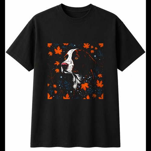 Botanical brittany spaniel - brittany,