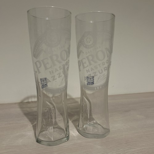 Peroni branded pint glass - peroni, x2