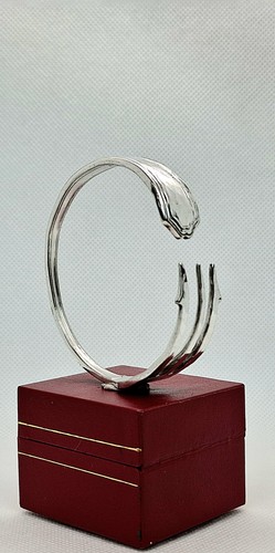 Vintage fork bracelet silver - fork,