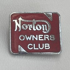 Norton owners club enamel pin - norton,