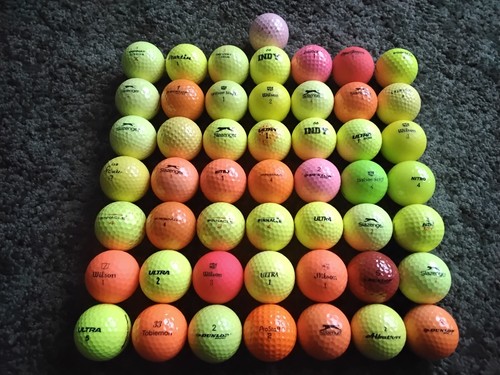 Golf balls fun - coloured, budget