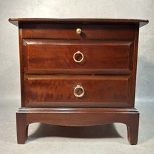 Vintage Stag Minstrel Bedside Cabinet Drawers Mid Century Nightstand Table