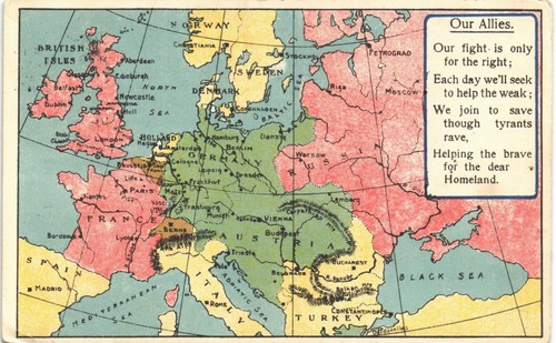 Map postcard etw dennis - by,