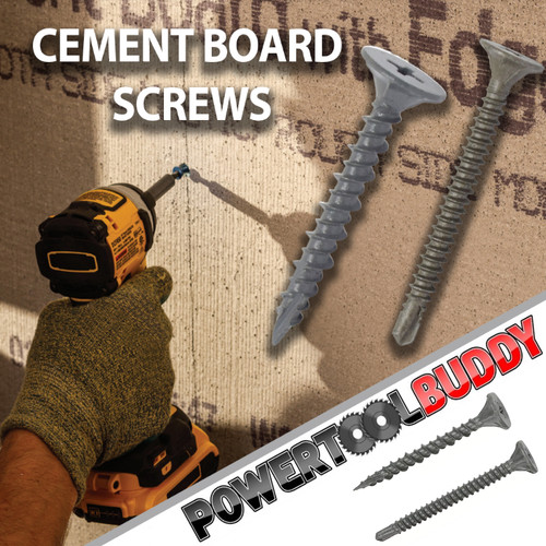 Cement board screws - cement,