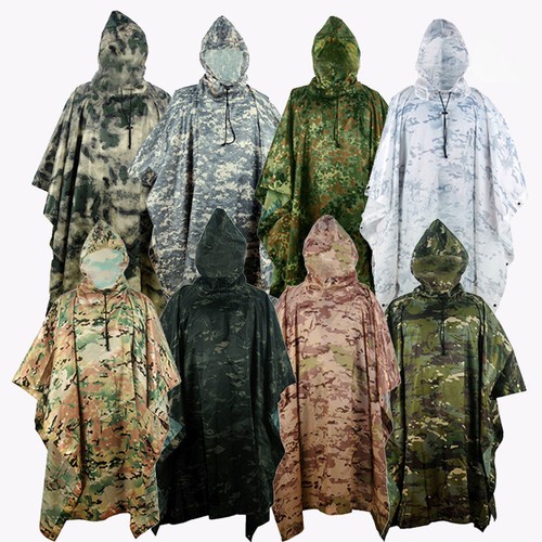 Hooded waterproof poncho - uk,