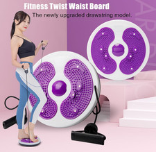 Waist Trainer, ABS  Toning Twist Board w/Resistance Bands & Massage Points. New