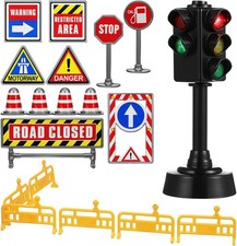 1 Set Traffic Light Toy, Traffic Signal Light Toy Traffic Light Lamp with Traff
