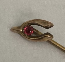 Antique 9ct gold garnet - antique,