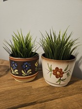 Vintage West German Scheurich Keramik Pottery Plant Pots Planter 806-14 x 2 MCM 