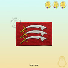 ESSEX County Flag Embroidered Iron On Sew On Patch Badge For Clothes Etc