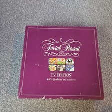 Vintage 1991 Trivial Pursuit TV Edition Master Trivia Game Boxed - Parker Family