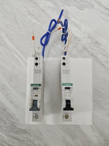 Crabtree rcbo 1x 20 - x, amp