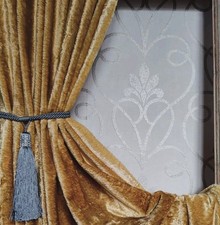 Vintage Door Curtain. Yellow
