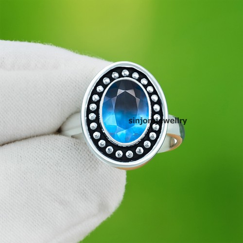Blue topaz gemstone 925 - blue,