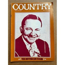 TEX RITTER COUNTRY MUSIC REVIEW MAGAZINE MAY 1973 - TEX RITTER cover with more i