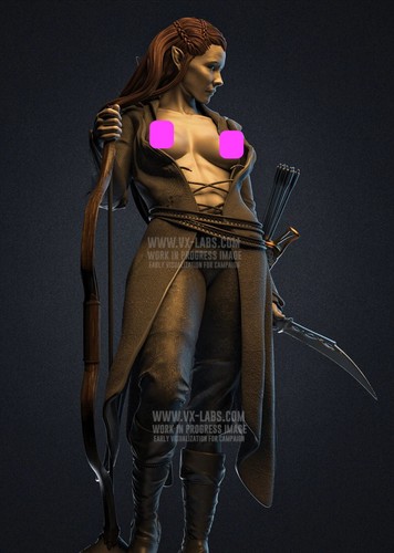 Tauriel the hobbit resin model - resin,