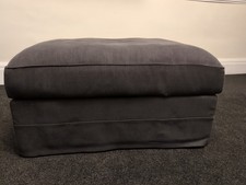 Ikea Grondlid Footstool With Storage In Grey Colour