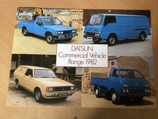 Datsun Commercial Vehicles Brochure 1982 - Sunny  Urvan  Cabstar  Pick-Up