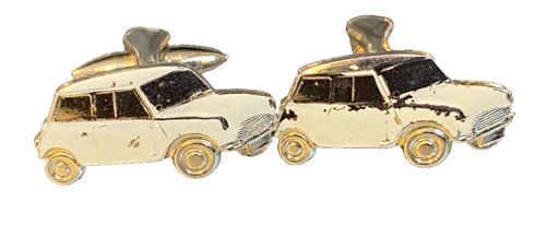 Vintage mini car cufflinks - vintage,