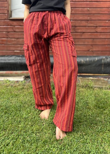 Red lightweight relaxed boho - relaxed,