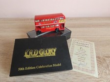 1994 London Routemaster Bus Diecast Model, Old Glory Magazine 50th Edition