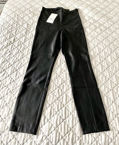 Zara black faux leather - zara,
