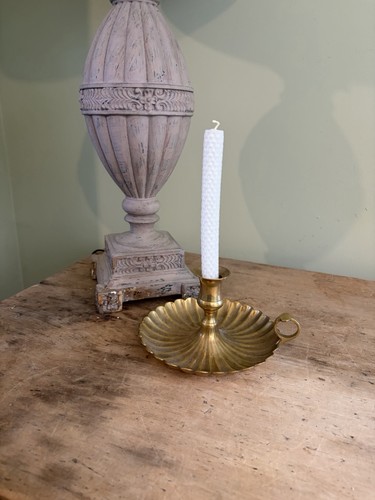 Large brass vintage chamber