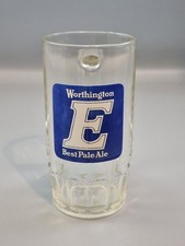 Vintage Worthington brewery E Best Pale Ale Half Pint Glass Man Cave Home Bar