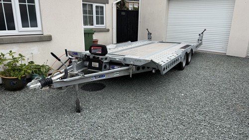 Car transporter trailer twin - car,