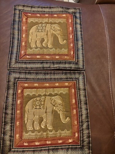 Thai silk elephant theme - elephant,