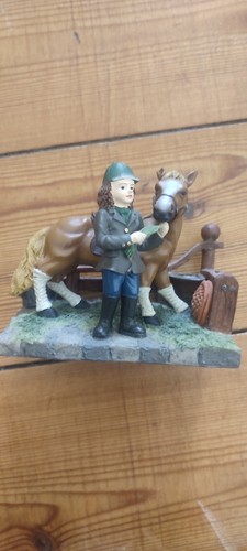 Collectable girl and pony - collectable,