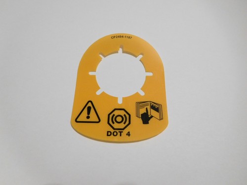 Brake fluid reservoir warning - brake,