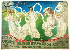 Art Nouveau Wall Art Poster -