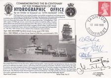 Navy cover multi signed BiCentenary of the Formation of Hydrographic Office