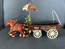 Vintage Cast Iron Horse Drawn