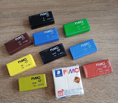 Packs fimo polymer clay - 10,