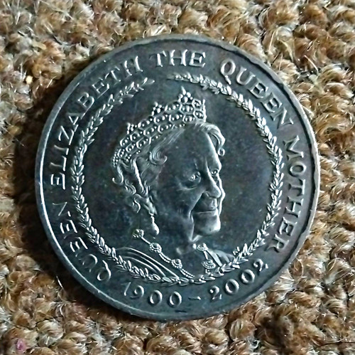 2002 five pounds coin - £5,