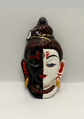 Hand painted paper mache - painted, three
