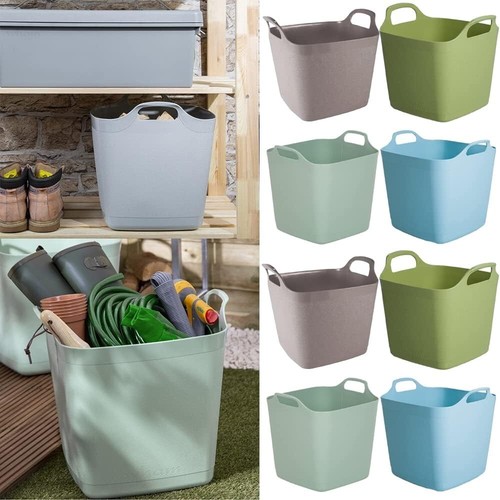 25l square plastic flexi tub - square,