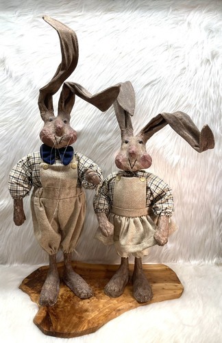 Vintage folk art mrs - mr,