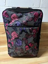 Small it Luggage World's Lightest 2 Wheel  Suitcase butterfly 50 x 35 x 25cms