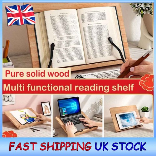 Adjustable wooden book - wooden, stand