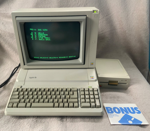 Apple iie with - iie,