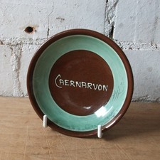1950s Creigiau Pottery Caernarvon Dish. Welsh Souvenir. Historical Memorabilia