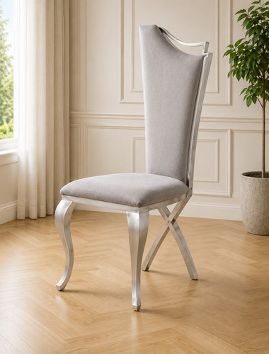 Nerona dining chair - 4, chrome