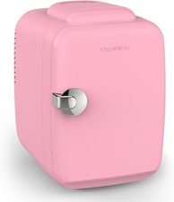 CROWNFUL Mini Fridge, 4 Liter
