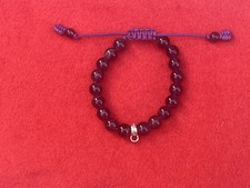 Thomas Sabo Drawstring Purple Bead Charm Carrier Bracelet