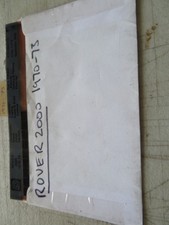ROVER 2000 1970-73 PARTS MICRO FICHE SLIDES SET OF 2