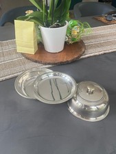 Antique silver plated muffin - plated,