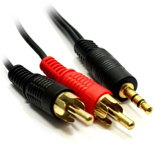 Gold 5mm stereo - stereo, jack